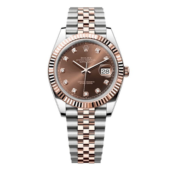 Rolex Datejust 31mm Demi Rose Gold Chocolate
