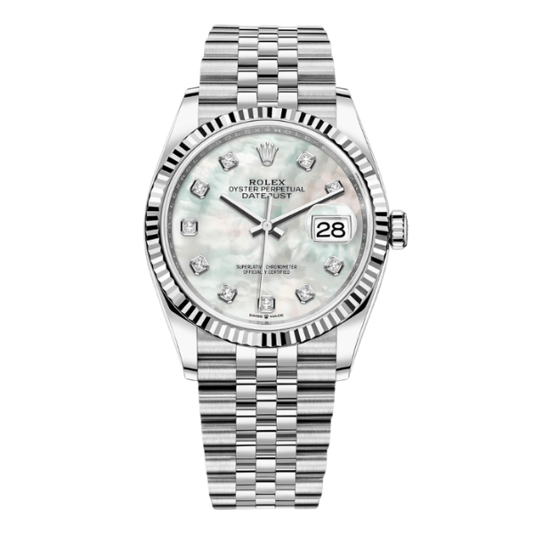 Rolex Datejust 36mm Sliver MOP Dial 126234