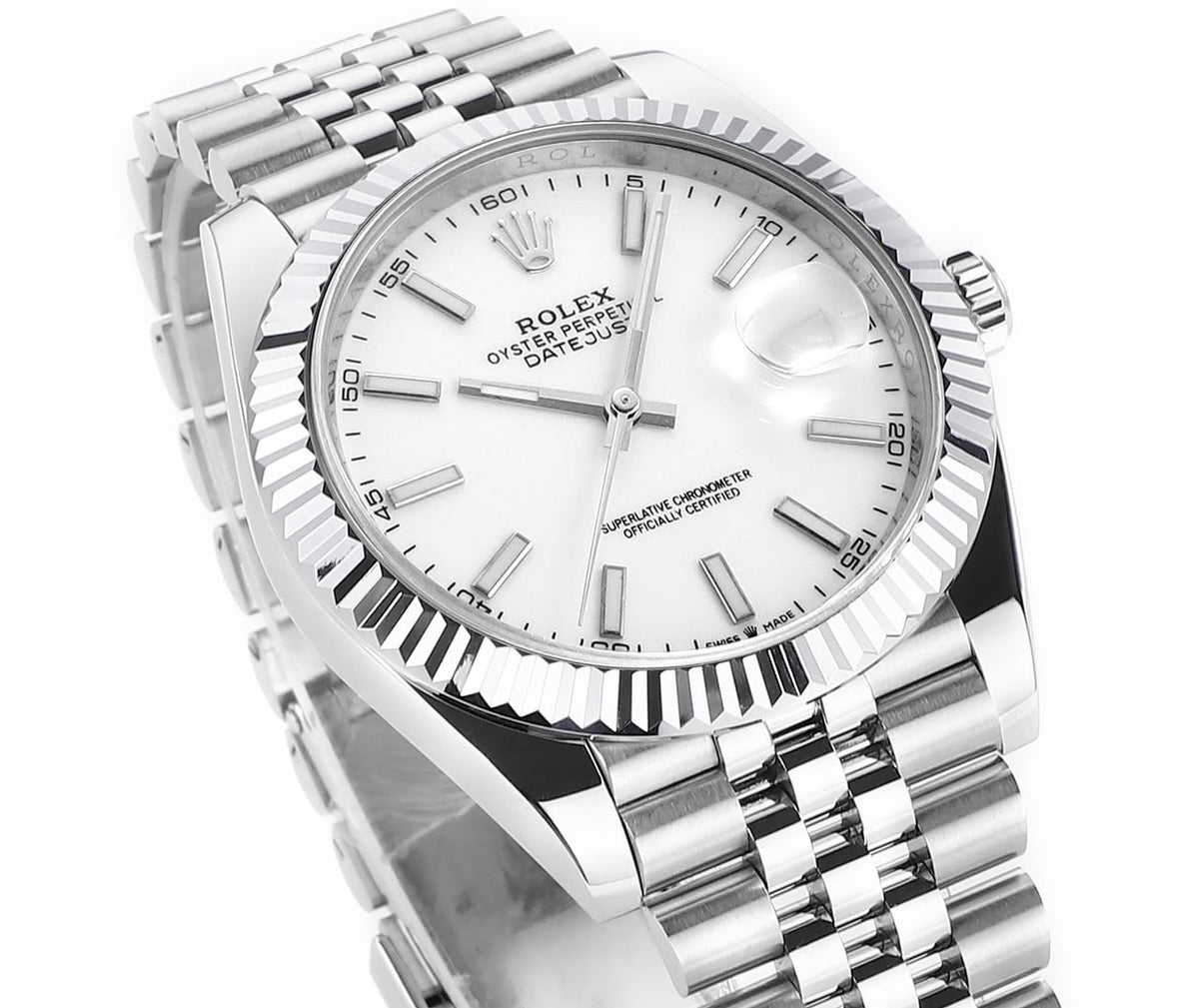 Rolex datejust 31mm white dial